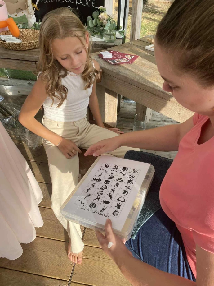 glittertattoos bruiloft